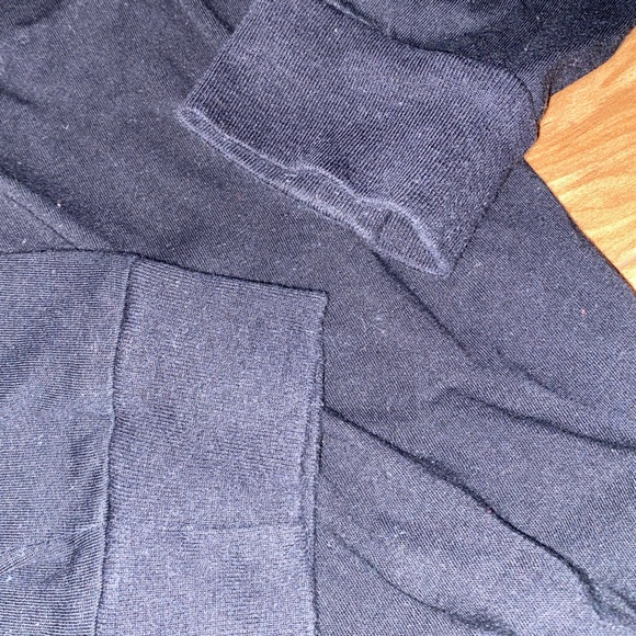 VS PINK Open Shoulder Black Logo Long Sleeve Top - Picture 5 of 6